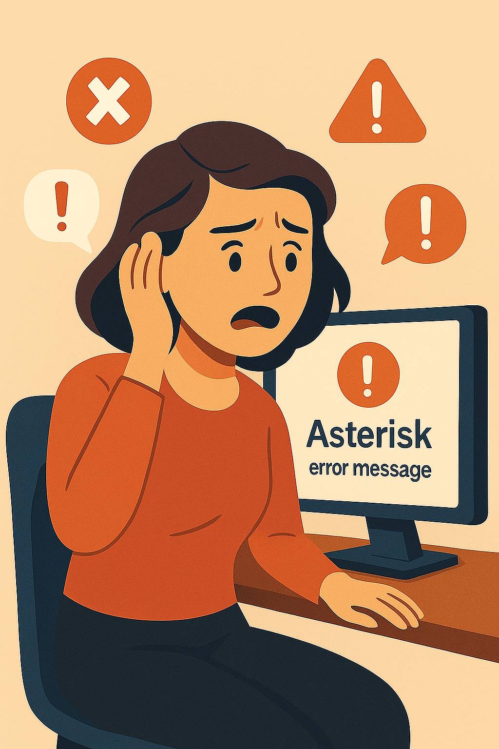 アスタリスク使ったシステムの修正に困るカスタマー